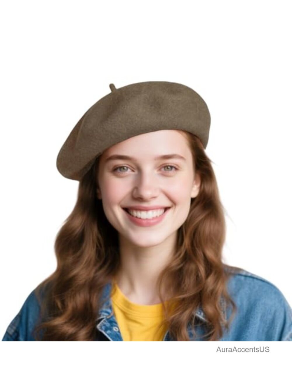 French Wool Beret Hat Breathable Solid Artist Beanie All Seasons